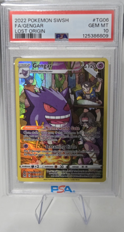PSA 10 2022 Pokemon SWSH FA/Gengar Lost Origin #TG06 - Image 1