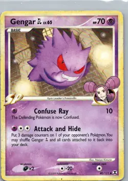 Pokemon TCG Gengar GL 40/111 Rising Rivals HP - Image 1