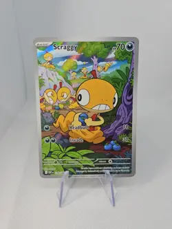 Scraggy Illustration Rare Black Bolt White Flare 138/086 Near Mint Pokemon TCG - Image 1