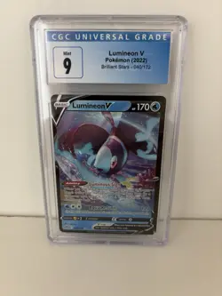 Lumineon V Pokemon (2022) Brilliant Stars - 040/172 CGC 9 - Image 1