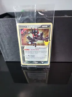 *SEALED + SWIRL* Greninja Gold Star SWSH 144 Black Star Promo Celebrations ETB - Image 2