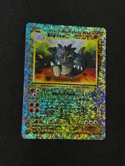 Pokemon Rhydon 35/110 Rare Reverse Holo Foil Legendary Collection 2002 NM - Image 3