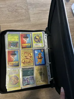 Pokemon Collection Card Set, two folders full of cards + Toy - Image 1