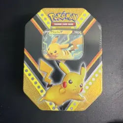 Nintendo Pokemon V Powers Tin Trading Card Game PikachuV - Pikachu Tin 820650807794 - Image 1