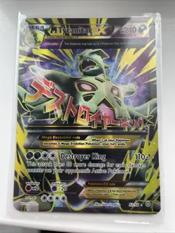 Pokemon TCG M Tyranitar EX Holo Full Art Rare Card Ancient Origins 92/98 X&Y - Image 1