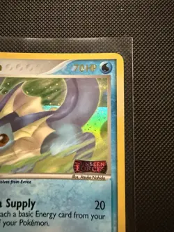 Vaporeon 19/115 Reverse Holo Stamped Rare Pokemon Card Ex Unseen Forces 2005 - Image 4