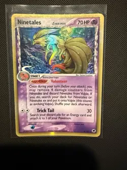 Ninetales Holo Rare Card 8/101 Pokemon EX Dragon Frontiers 2006 - Image 1