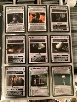 Star Wars CCG Complete Dagobah Limited Black Border Set 180 Cards +WB LP/NM - Image 1