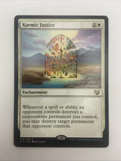 Karmic Justice - Light Play English MTG Commander 2015 - Image 1