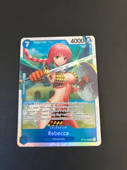 One Piece Rebecca OP10-058 SR Royal Blood Trading Card TCG English - Image 2