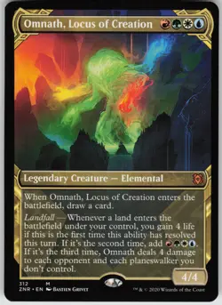 Omnath, Locus of Creation (Showcase) M Zendikar Rising 312 Near Mint - Image 1