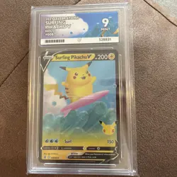 Surfing Pikachu v 008/025 Celebrations Card ACE 9 - Image 1