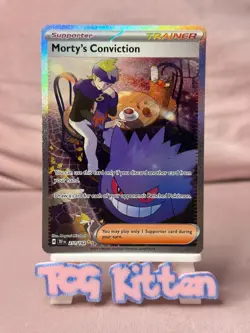 Mortys Conviction 211/162 Card 'C' Temporal Forces SIR Trainer TCGKITTEN - Image 1