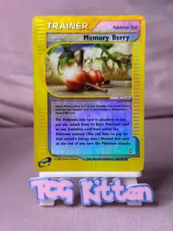 Memory 128/147 Card 'B' Berry Reverse Holo Aquapolis HP TCGKITTEN - Image 1