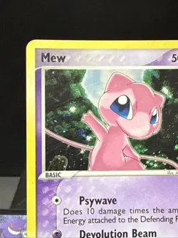 Pokemon Card Mew 040 Trainer's Challenge Set Nintendo Holo Rare LP - Image 3