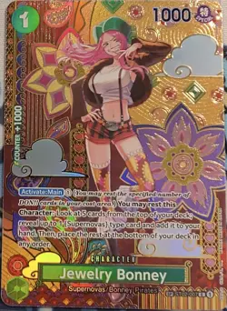 Jewelry Bonney SP SEC ST02-007 OP08 Alternate Art One Piece Card English - Image 1