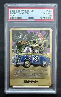 PSA10 Dragon Ball Heroes Energy Marker Gold 31 Fusion World Card E-61 - Image 1