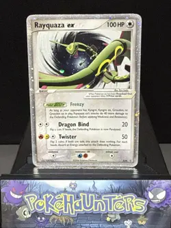 Pokemon Card Rayquaza ex 039 EX Black Star Promo Nintendo Holo Played - Image 1