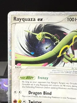 Pokemon Card Rayquaza ex 039 EX Black Star Promo Nintendo Holo Played - Image 5