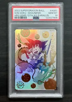 PSA 10 Dragon Ball Heroes UGM5-ASEC P Kid Goku Parallel Trading Card Rare - Image 1