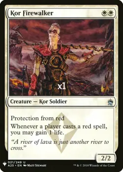 MTG Mystery Booster MB1 Kor Firewalker MINT - Image 1