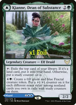 MTG Foil Strixhaven STX Kianne Dean of Stubstance / Imbraham Dean of Theory MINT - Image 1