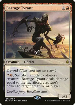 MTG Battle for Zendikar BFZ Barrage Tyrant NM/M - Image 1
