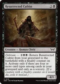 Resurrected Cultist Duskmourn: House of Horror [MTG] 115 🏴‍☠ - Image 1