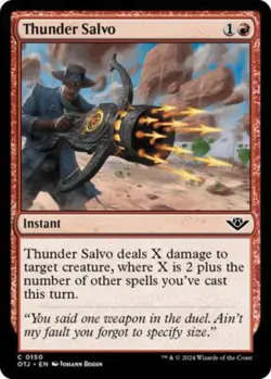 Thunder Salvo Outlaws of Thunder Junction [MTG] 150 🏴‍☠ - Image 1