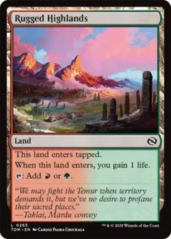 Rugged Highlands Tarkir: Dragonstorm [MTG] 265 🏴‍☠ - Image 1