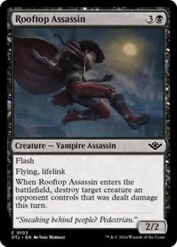 Rooftop Assassin Outlaws of Thunder Junction [MTG] 103 FOIL 🏴‍☠ - Image 1