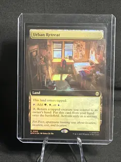 Urban Retreat (Extended Foil) Marvel's Spiderman - NM - 0283 - MTG - Magic - Image 1