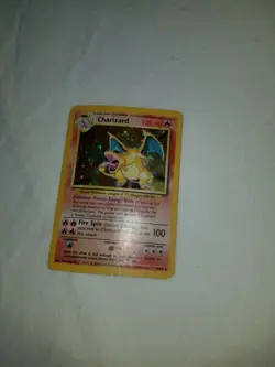 Charizard Base Set Rare Holo 4/102 Pokemon Card WOTC - Image 1