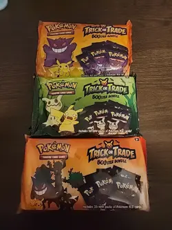 Nintendo Pokemon TCG BOOster Trick Or Trade Trading Card Game Bundle - Image 1