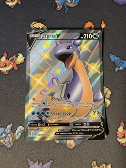 Pokemon Cards Lapras V SV110/SV122 Shiny Full Art Shining Fates - (NM) - Image 1