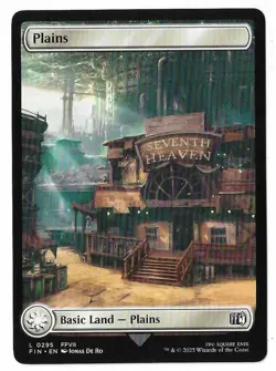 MTG Plains Full Art Final Fantasy (FIN) Basic Land Magic Card #0295 Unplayed - Image 5