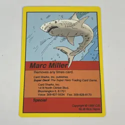 Super Deck CCG Promo Card Marc Miller Game Creator Designer 1994 TCG Very Rare - Image 1