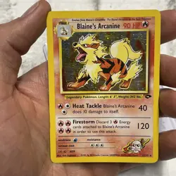 Blaine's Arcanine Holo Rare Gym Challenge 2000 Pokemon Card TCG 1/132 LP/NM TCG - Image 1