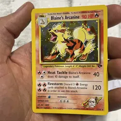 Blaine's Arcanine Holo Rare Gym Challenge 2000 Pokemon Card TCG 1/132 LP/NM TCG - Image 2