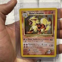 Blaine's Arcanine Holo Rare Gym Challenge 2000 Pokemon Card TCG 1/132 LP/NM TCG - Image 5