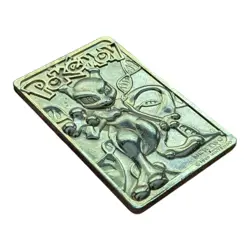 Vintage 1999 Burger King Pokemon 23K Gold Plated Mewtwo Trading Card - Image 3