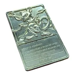 Vintage 1999 Burger King Pokemon 23K Gold Plated Mewtwo Trading Card - Image 4