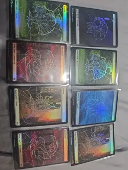 Spiderman Magic The Gathering Foil Lands - Image 1