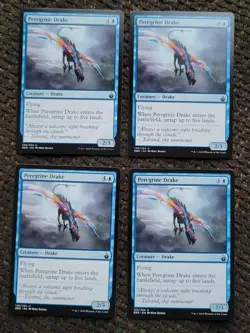 MTG Magic 4x x4 Peregrine Drake Playset Battlebond Bbd Regular - Image 1