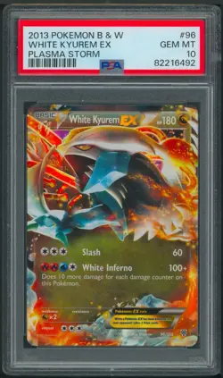 Pokemon Black And White Plasma Storm White Kyurem EX 96/135 PSA 10 - Image 1