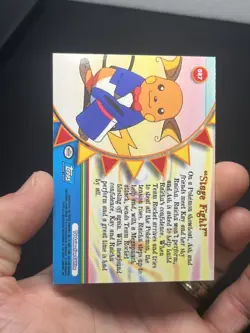 2000 Topps Pokemon TV #OR7 "Stage Fight!" Foil Series 3 Orange Islands - Image 3
