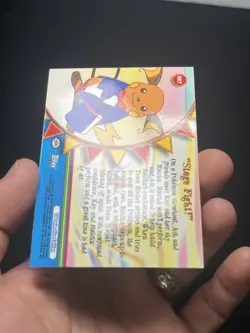 2000 Topps Pokemon TV #OR7 "Stage Fight!" Foil Series 3 Orange Islands - Image 4