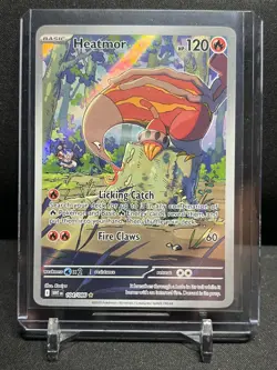 Heatmor 104/086 IR Illustration Rare Holo Pokemon 2025 White Flare NM English - Image 1