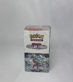 Pokemon Scarlet & Violet Stellar Crown TCG Full Sealed Box (18 packs) Brand New - Image 1