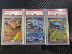 SEQUENTIAL Japanese Pokemon Charizard Venusaur Blastoise ex 03 06 09/165 PSA 10 - Image 1